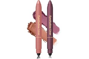GENERIC Eyeshadow Stick,Shadow Liner 2-in-1 Eyeliner & Eyeshadow,Perfect Color Duo-Shadow Liner 2-in-1 Eyeliner,Easy to Color, Effortless & Long-Lasting Makeup for Defined Eyes(Golden Tigers Eye+Rose Gold)