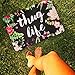 Changyun Thug Life Flowers Doormat Entrance Mat Floor Mat Rug Indoor/Outdoor/Front Door/Bathroom Mats Rubber Non Slip (23.6