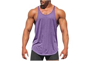 Men's Bodybuilding Stringer Tank Tops Quick Dry Athletic Workout T Shirts Sleeveless Muscle Fitness Tees