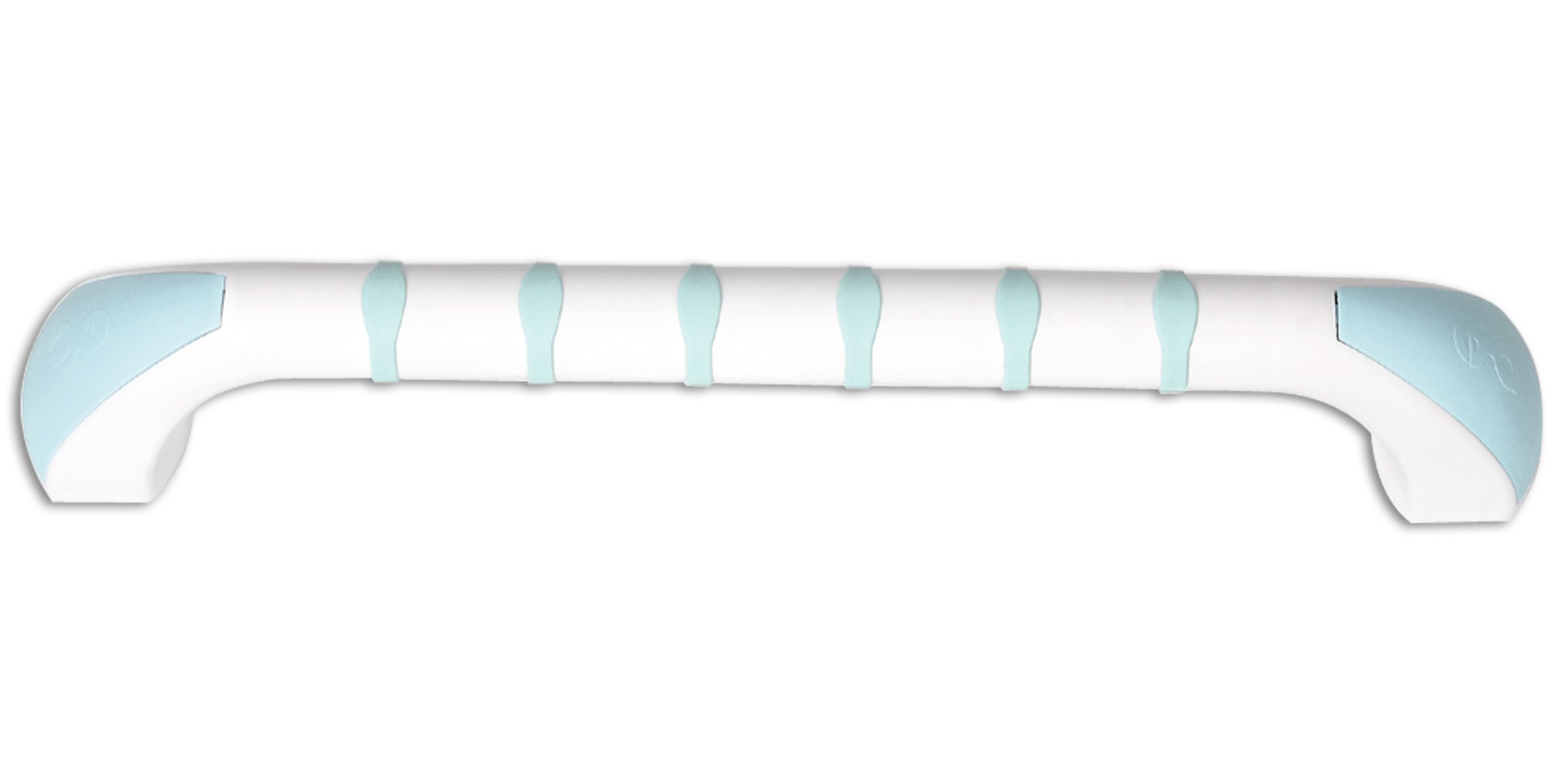 Patterson Medical Prima Straight Grab Bar 16-inch White, Reduces Risk of Slippage, Weak Grip Strength, Never Cold to Touch, Ideal for the Bathroom, Safety Grab Rails, Moulded Plastic Handle