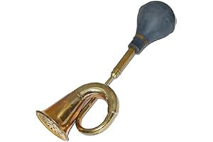 AEspares Brass Taxi Horn Car Vintage Look Rubber Bulb Horn Trumpet Loud Sound Bugle