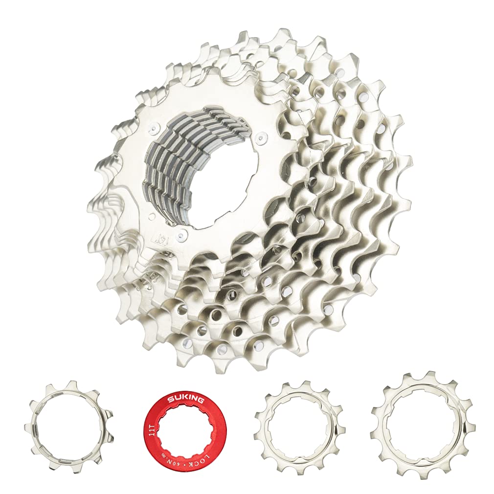 CYSKY 11 Speed Cassette 11-25T Cassette Fit for Mountain Bike, Road Bicycle, MTB, BMX (Light Weight) (11-25T)