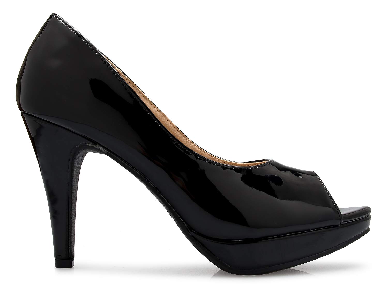Olivia K Women¡¯s Sexy Open Toe High Heel Pumps - Basic, Comfortable - Image 6
