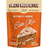 Sweet Logic Keto Baking Mix - Carrot Cake - Gluten-Free - Dairy Free - High Protein - Low Carb - Quick 20-Minute Prep (1-2G Carbs Per Serving)