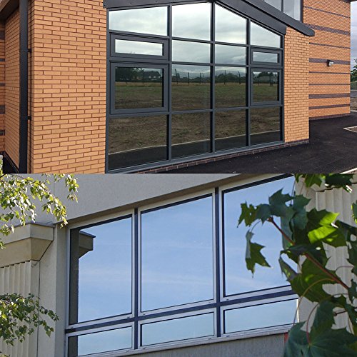 One Way Mirror Window FilmStatic Cling Removable Block UV Heat Control