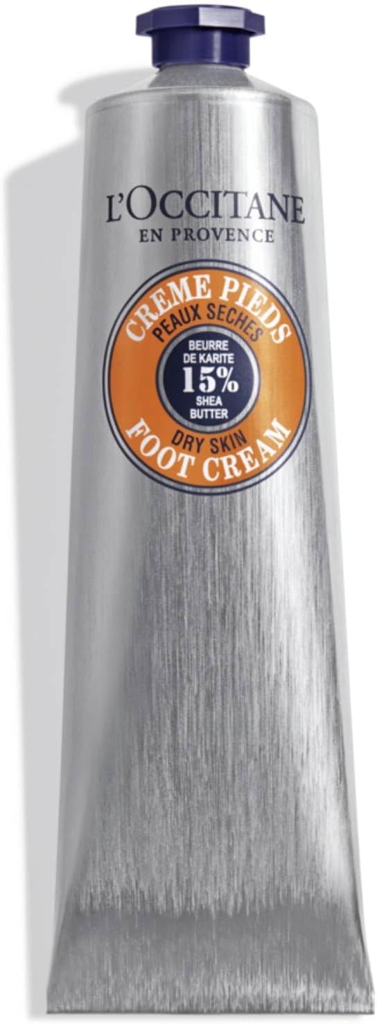 L'OCCITANE Shea Butter Foot Cream 150ml for Dry Cracked Feet Vegan Skincare