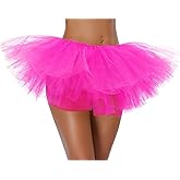 Women Teen Adult Classic Elastic 3 4 5 Layered Tulle Tutu Skirt Costume Bottom