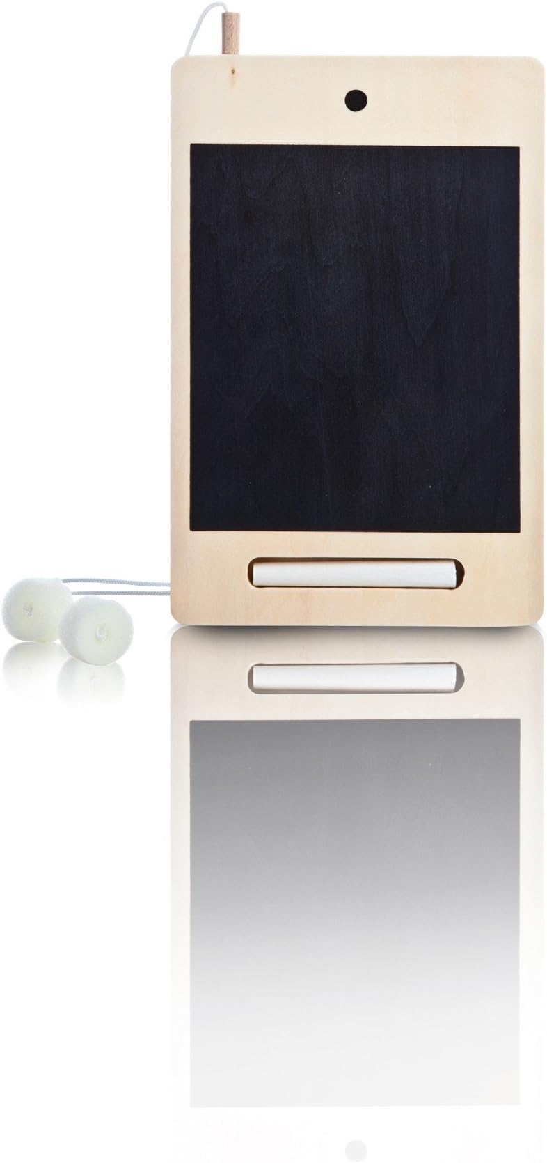 Fun Wooden Natural chalkboards for Kids Featuring Tablet