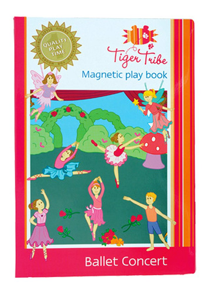 Tiger Tribe Portable Ballerina Magnetic Playbook, Foldout Magnetic Board. Fabulous Travel Toys for Toddlers on Plane. Suitable 3 years