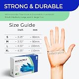 The Real Touch Blue Nitrile Gloves Powder Free Latex Free Small Box 100 view 3