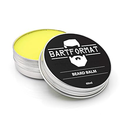 BARTFORMAT Bart Balsam (60 ml) - Natürliches Bartpflege Balsam für Geschmeidige Barthaare - Beard Balm mit Sheabutter, Apriko