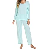 LUBOT Bamboo Viscose 2026 New Women's Pajama Sets Cooling Lightweight Soft Long Sleeve PJs Wicking Sleepwear Comfy S-XXL