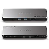 Satechi Thunderbolt 4 Dock 100W Charging, Dual Monitor HDMI 4K/60Hz, 40Gbps Data Transfer, 2 USB-A 3.2, Ethernet, Thunderbolt