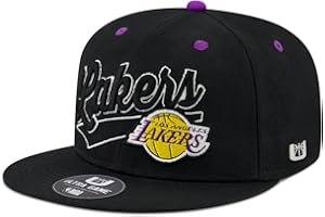 Ultra Game Men’s NBA Official Snap Back 3D Embroidered Team Logo Baseball Cap Hat
