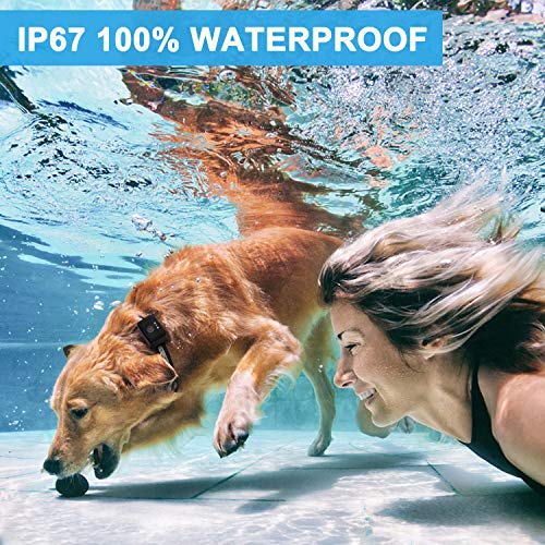 Chrislley Dog Training Collar with Remote 2700Ft Shock Collar for Dogs 4 Modes IP67 Waterproof Rechargeable 0~99 Levels Bark Collar(Beep,Vibration and Shock)