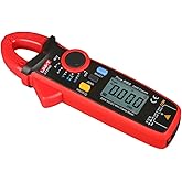 UNI-T UT210D Mini Clamp Meter, AC/DC Current Tester with Peak Hold &amp; Data Hold, Measures DC Current from 0.1mA to 100A, True RMS, NCV, CAT III 600V for Inrush Current, Motor &amp; PCB Repair