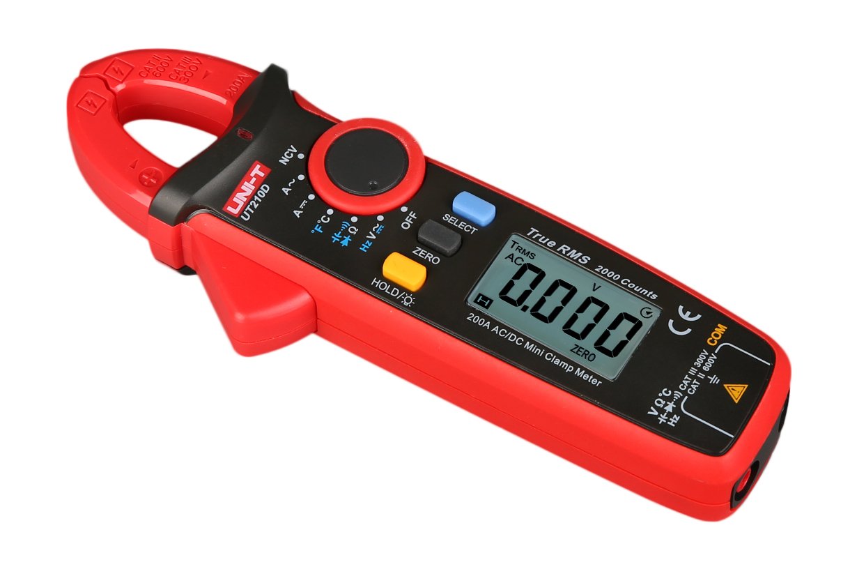 UNI-T UT210D/UT201E Digital Clamp Meter True RMS Voltage Resistance Capacitance Multimeter Temperature Measure Auto Range Electrical (UT210D) — image 1