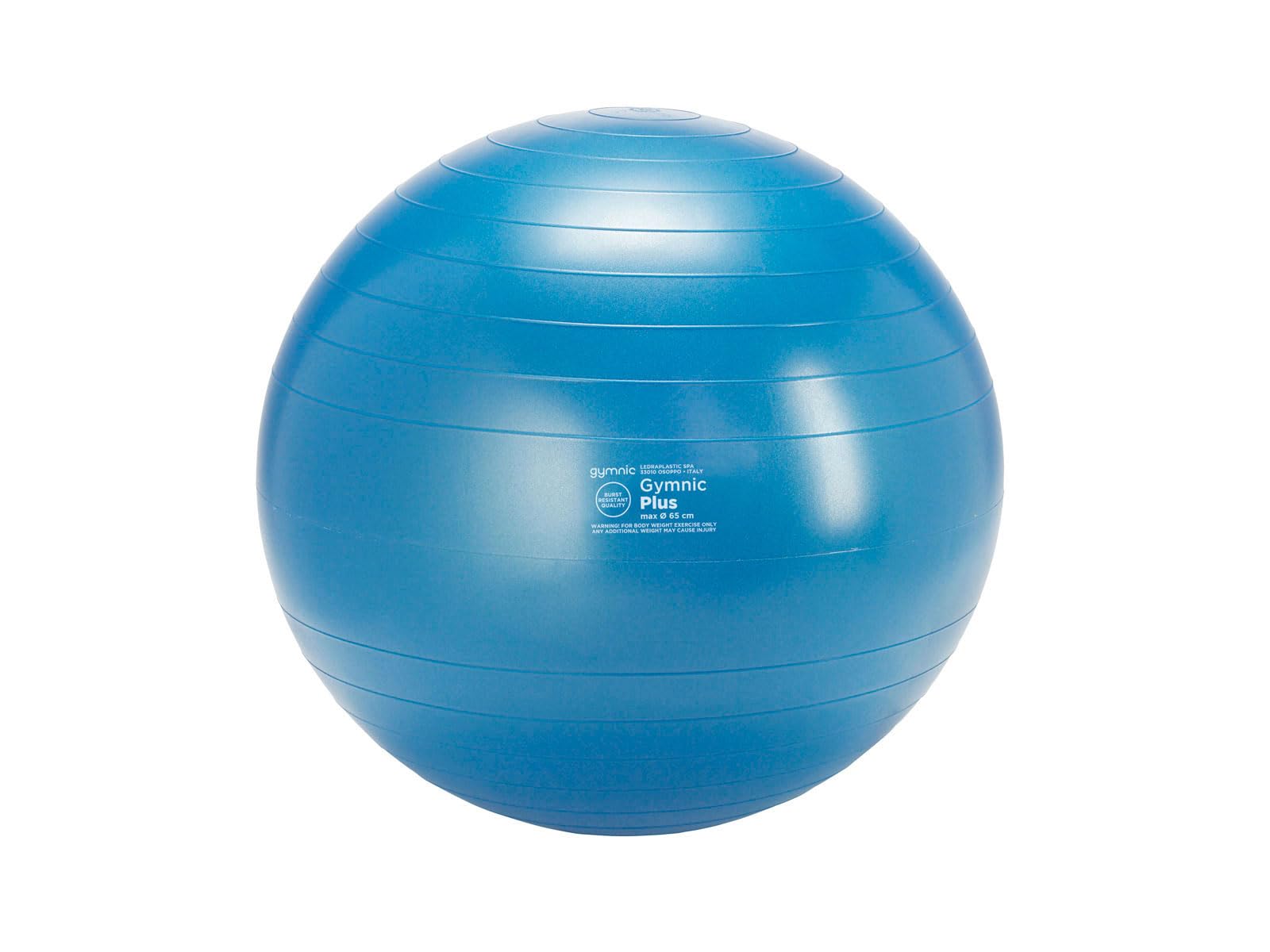 Photo 1 of Gymnic Classic Plus Burst-Resistant Exercise Ball, Blue (65 cm)