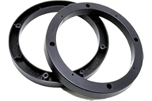 6.5'' Speaker Spacer Adaptor Ring Mounting Bracket, 2 Pack Plastic Speaker Spacer Rings for Cars, Boats, Trucks, and More (6.