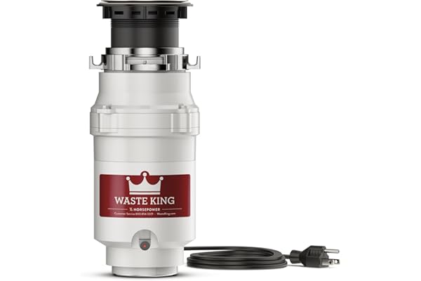 Moen Waste King Legend L-1001 Garbage Disposer, 1/2 hp Motor