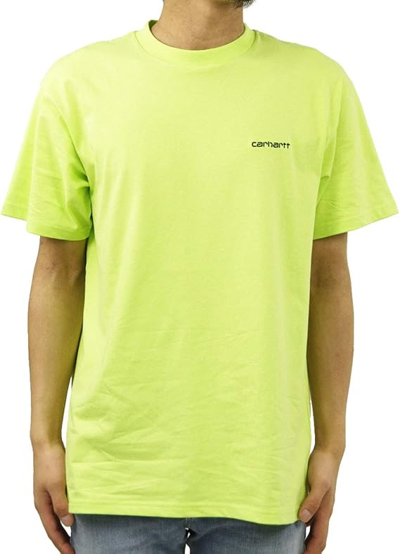 Amazon カーハート Tシャツ メンズ 正規販売店 Carhartt Wip 半袖tシャツ ロゴtシャツ Short Sleeve Script Embroidery T Shirt I 並行輸入品 並行輸入品 Tシャツ カットソー 通販