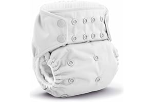 Kanga Care Rumparooz G3 Stay Dry Cloth Diaper Reusable One Size Pocket Diaper Patented Inner Double Gusset 2 pcs Microfiber Insert Soaker (6-55+ lbs) - Fluff