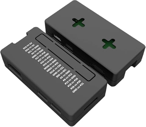 Noblik Estuche Protector de Abs para Raspberry Pi Zero/W/WH (Negro)