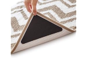 BEFAYOO Anti Curling Rug Grippers - Latest Anti Curling Rug Pad Anti Folding Carpet Corners to Make Rug Corner Flat, EVA Foam Carpet Tape No Sticky to The Floor Hardwood Safe & Removable Not an Anti-Slip Pad