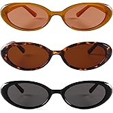 JUDOO Tiny Small 90s Sunglasses for Women Men Retro Oval Tinted Glasses