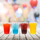 1ABOVE 180ml Clear Plastic Disposable Cups 100 Pack for Parties view 8