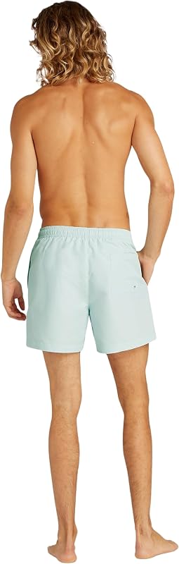 Fato de banho masculino com cordão médio e cintura ajustável, cinzento (Moonlight Jade), 6XL