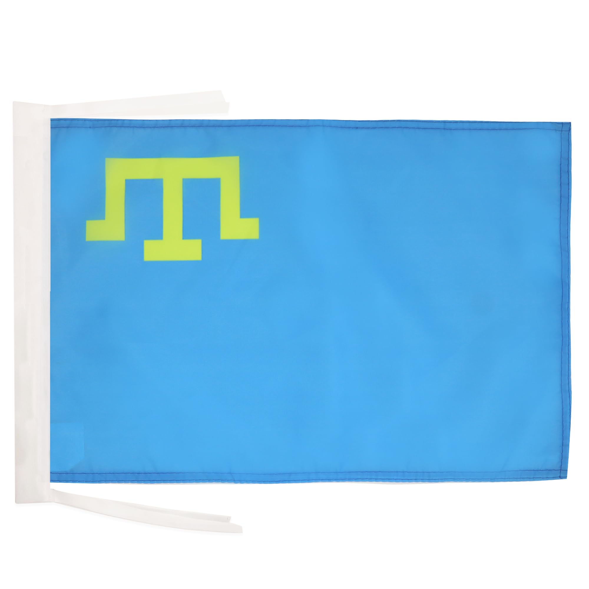 AZ FLAG - Crimean Tatars Flag - 18'' x 12'' - 100% Polyester Tatar Small Banner with Two Cords - Fade Resistant - Vivid Colors - 18x12 in - 45x30 Cm โ image 1