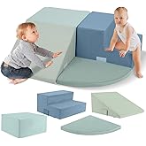 CAPAKIDS Large 4 Pcs Toddler Climbing Toys Indoor, Foam Blocks with Velcro, Classic