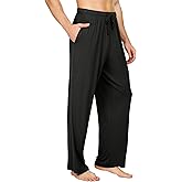WiWi Men's Pajama Pants Soft Viscose Bamboo 1 or 2 Pack Sleep Lounge Bottoms Comfy Pj Loungewear with Pockets S-4X