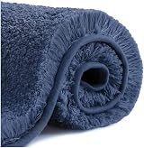 Non Slip Bath Mat Extra Large 50x178cm Navy Blue view 8