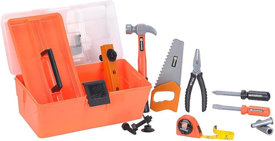 Home Depot Toy Tool Box Set for Kids by 