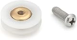 Linwnil 4x Shower Door Rollers 19mm Diameter Grooved Wheels 304 SS view 3