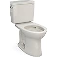 TOTO Drake Two-Piece Elongated 1.6 GPF Universal Height TORNADO FLUSH Toilet with CEFIONTECT, Sedona Beige - CST776CSFG#12