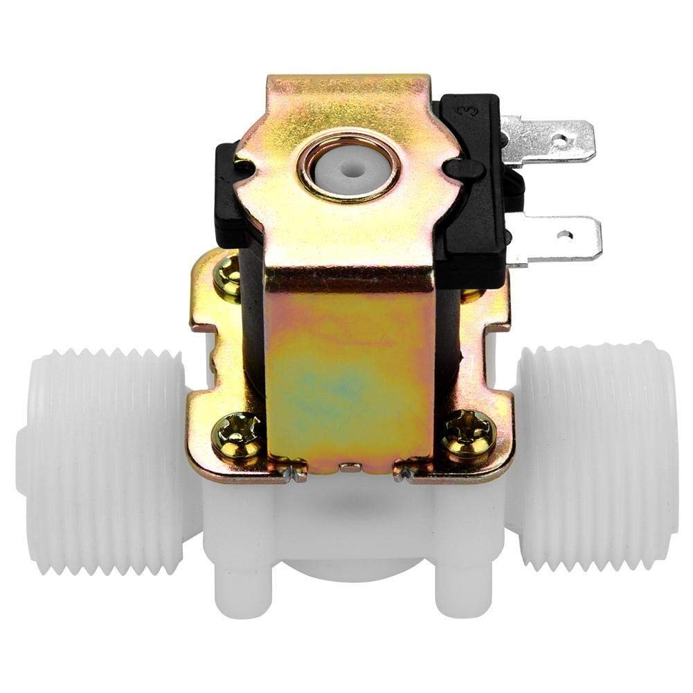 Broco DC 12V DN20 G3/4" Plastic Electromagnetic Valve Normally Closed Water Inlet Switch