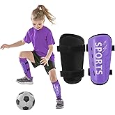 Syhood Sports Soccer Shin Guards for Toddler Kids Youth Football Shin Pads Protective Soccer Gear Lightweight Soccer Equipment for 3-5, 5-10 Years Old Children Teen Boys Girls Game