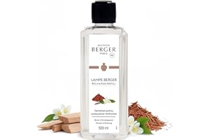Sandalwood Temptation Lampe Berger Fragrance Refill for Home Fragrance Oil Diffuser - 16.9 Fluid Ounces - 500 milliliters