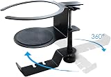 WANGCL Desk Cup Holder 360° Rotating Under Desk Headset Stand Aluminum Alloy view 6