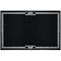 Aucuda Drum Rug 4x6ft Drum Tapis Mat Outdoor, Tightly Woven Fabric Drum Set Carpet with Non-Slip Grip Bottom, Electric Drum A