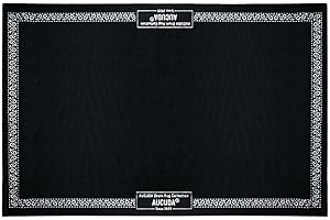 Aucuda Drum Rug 4x6ft Drum Tapis Mat Outdoor, Tightly Woven Fabric Drum Set Carpet with Non-Slip Grip Bottom, Electric Drum A