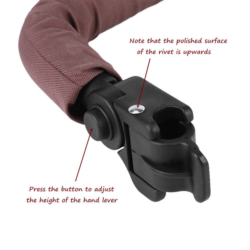 Bumper Bar for Strollers, Universal Detachable Adjustable Height