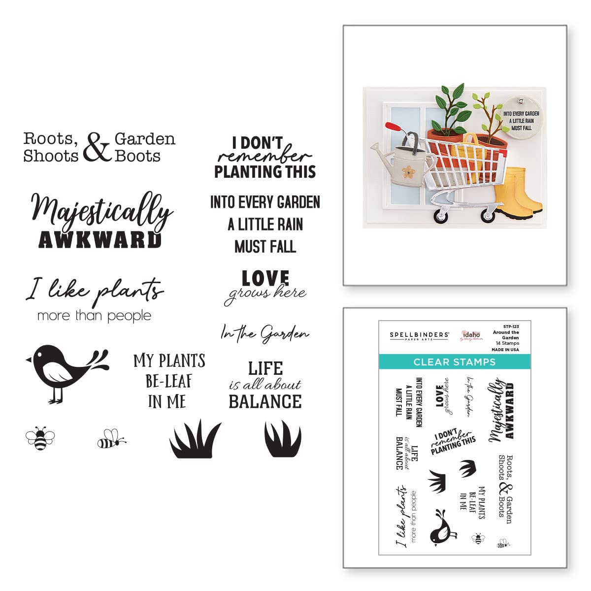 Spellbinders - Around The Garden- Add to Cart Too