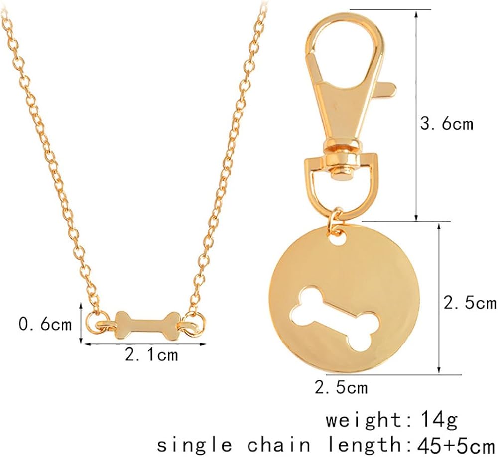 matching dog tag and owner necklace