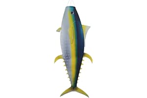 In the Breeze 5162 — Yellowfin Tuna 48-inch Fish Windsock-Realistic Fishsock