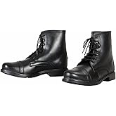TuffRider Women’s Starter Lace-Up Paddock Boots| Durable, Easy to Clean Water-Resistant Horse Riding Boots
