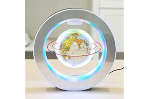 FUGEST Levitation Floating Globe 4inch Rotating Magnetic Mysteriously Suspended In Air World Map Home Decoration Crafts Fashi